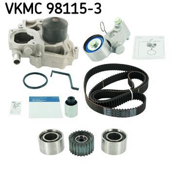 Pompe à eau + kit de courroie de distribution (Kit courroie de distribution) SKF ref. VKMC 98115-3